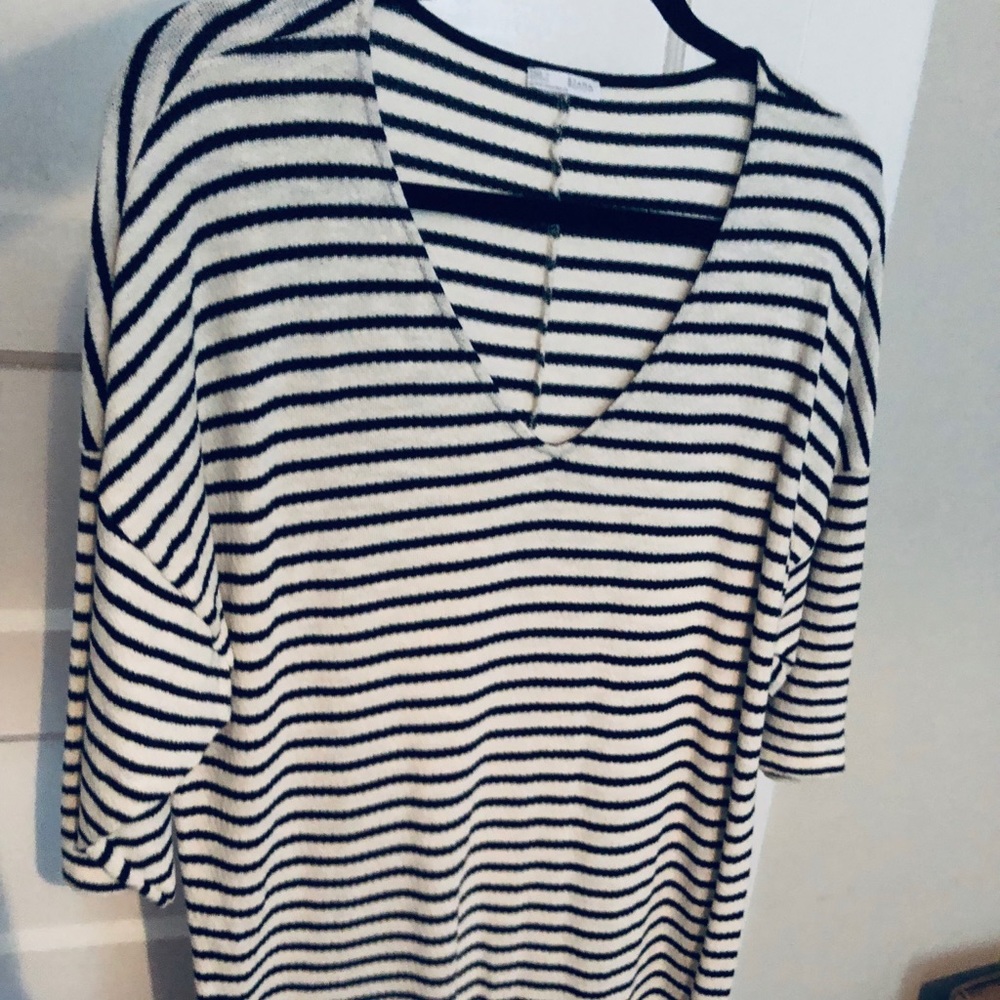 Zara dress/coverup black/white size Medium